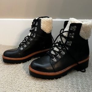 Marc Fisher black winter boots
